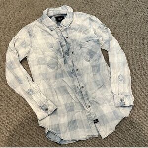 Rails Light Blue Checkered Casual Shirt